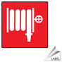 Fire Hose Symbol Label for Fire Safety / Equipment LABEL_SYM_139_c