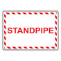 Standpipe Sign NHE-30820