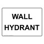 Wall Hydrant Sign NHE-31005