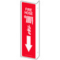 Projection-Mount Red FIRE HOSE Sign With Symbol NHE-7545Proj