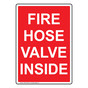 Portrait Fire Hose Valve Inside Sign NHEP-30790