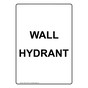 Portrait Wall Hydrant Sign NHEP-31005