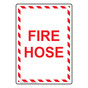 Portrait Fire Hose Sign NHEP-6860