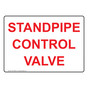 Standpipe Control Valve Sign NHE-30992