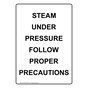 Portrait Steam Under Pressure Follow Proper Sign NHEP-30996