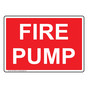 Fire Pump Sign NHE-16506