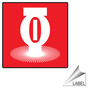 Fire Sprinkler Symbol Label for Fire Safety / Equipment LABEL_SYM_313