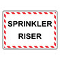 Sprinkler Riser Sign NHE-30975