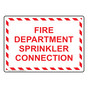 Fire Department Sprinkler Connection Sign NHE-6780