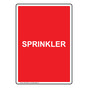 Portrait Sprinkler Sign NHEP-30963