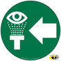 Eye Wash With Left Arrow Floor Label NHE-18760