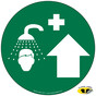Safety Shower Floor Label NHE-18773