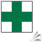 First Aid Cross Symbol Label for Emergency Response LABEL_SYM_124