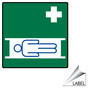 Stretcher Symbol Label for Emergency Response LABEL_SYM_142_a