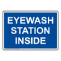Eyewash Station Inside Sign NHE-38414_BLU