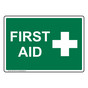 First Aid Sign With Symbol NHE-7220