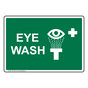 Eye Wash Sign With Symbol