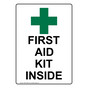 First Aid Kit Inside Sign for Emergency Response NHEP-16664