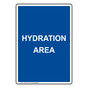Portrait Hydration Area Sign NHEP-27457