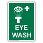 Eye Wash Sign With Symbol