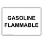 Gasoline Flammable Sign NHE-16411