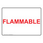 Flammable Sign NHE-30437