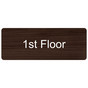Kona Engraved 1st Floor (Any up to 99th) Sign EGRE-250_White_on_Kona