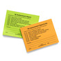 5S Management Walk Sticky Card Pack, 4x3 in. Pads of 25