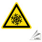 Cold Symbol Label for Safe Food Handling LABEL_TRIANGLE_16