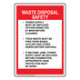 Waste Disposal Safety Power Supply Must Be Switched Off Sign NHE-15724