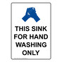 This Sink For Hand Washing Only Sign for Safe Food Handling NHEP-15587