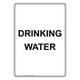 Portrait Drinking Water Sign NHEP-15628