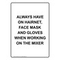 Portrait Always Have On Hairnet, Face Mask And Sign NHEP-36120