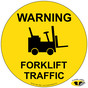Warning Forklift Traffic Floor Label NHE-18853