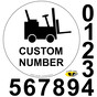 Forklift Number Floor Label NHE-18856