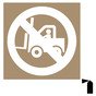 No Forklifts Symbol Stencil for Machinery NHE-19022