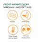Clear Window Cling Features
