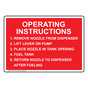 Operating Instructions 1. Remove Nozzle From Sign NHE-31167