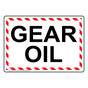 Gear Oil Sign NHE-33510_WRSTR