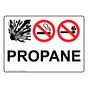 Propane Sign With Symbol NHE-33549