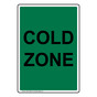 Portrait Cold Zone Sign NHEP-16854