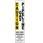 Caution Gas Pipeline Call Before Digging Label for Hazmat NHE-16070