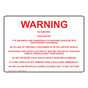 Warning No Smoking Stop Motor Dispense Gasoline Sign NHE-16570