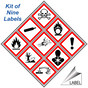 GHS Label Kit Label for Hazmat GHS-LABEL_SYM_KIT