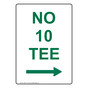 Portrait No 10 Tee [Right Arrow] Sign With Symbol NHEP-17130