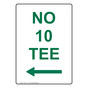 Portrait No 10 Tee [Left Arrow] Sign With Symbol NHEP-17131