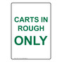 Portrait Carts In Rough Only Sign NHEP-17135