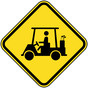 Golf Cart Symbol Sign for Recreation PKE-17110
