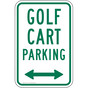 Golf Cart Parking Left / Right Arrow Sign PKE-17115