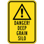 Danger Grain Silo Sign for Agricultural PKE-27811
